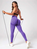 L103 Leggings violet purple