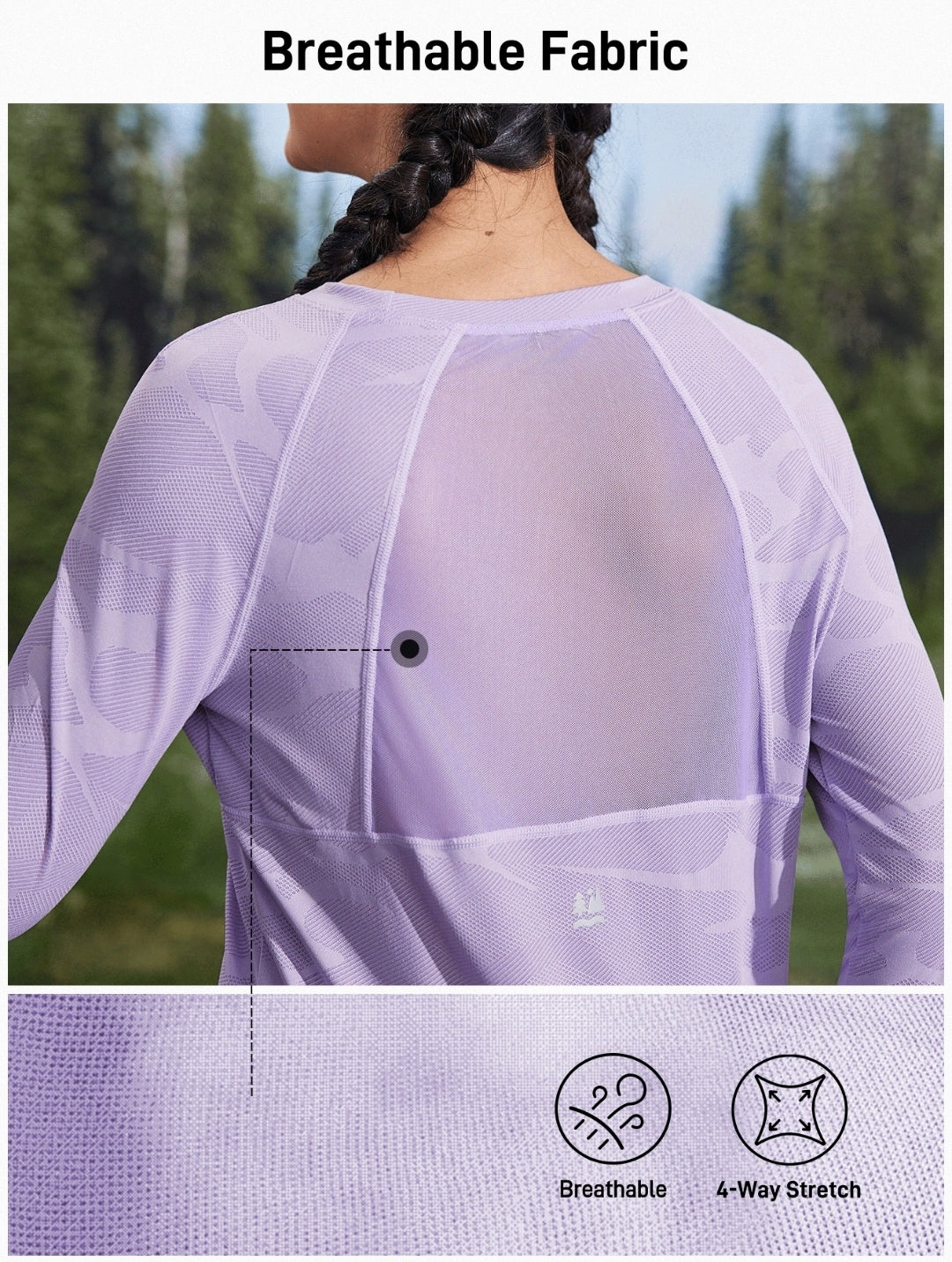 C155 Camisa manga larga lila