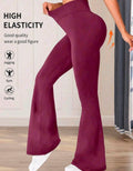 L190 Legging acampanado rojo marrón