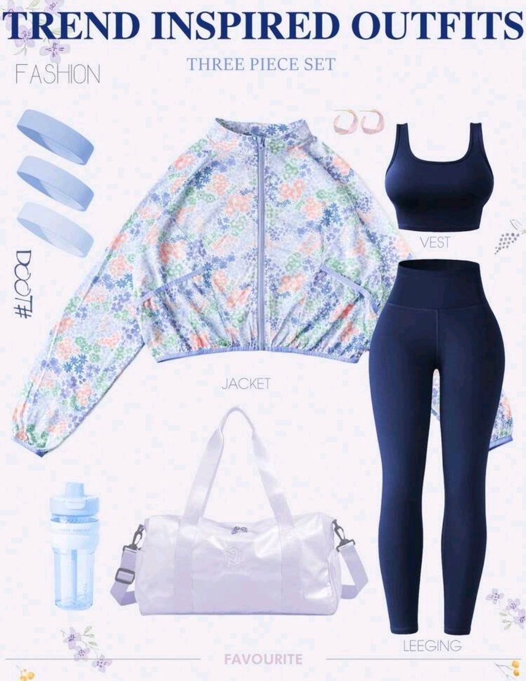 SS172 Conjunto de 3 piezas azul