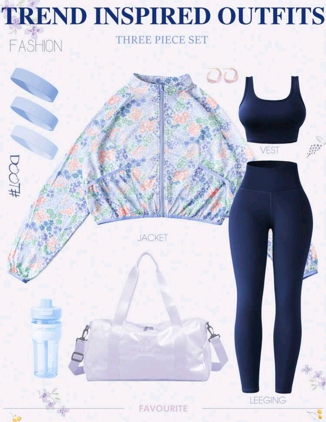 SS172 Conjunto de 3 piezas azul