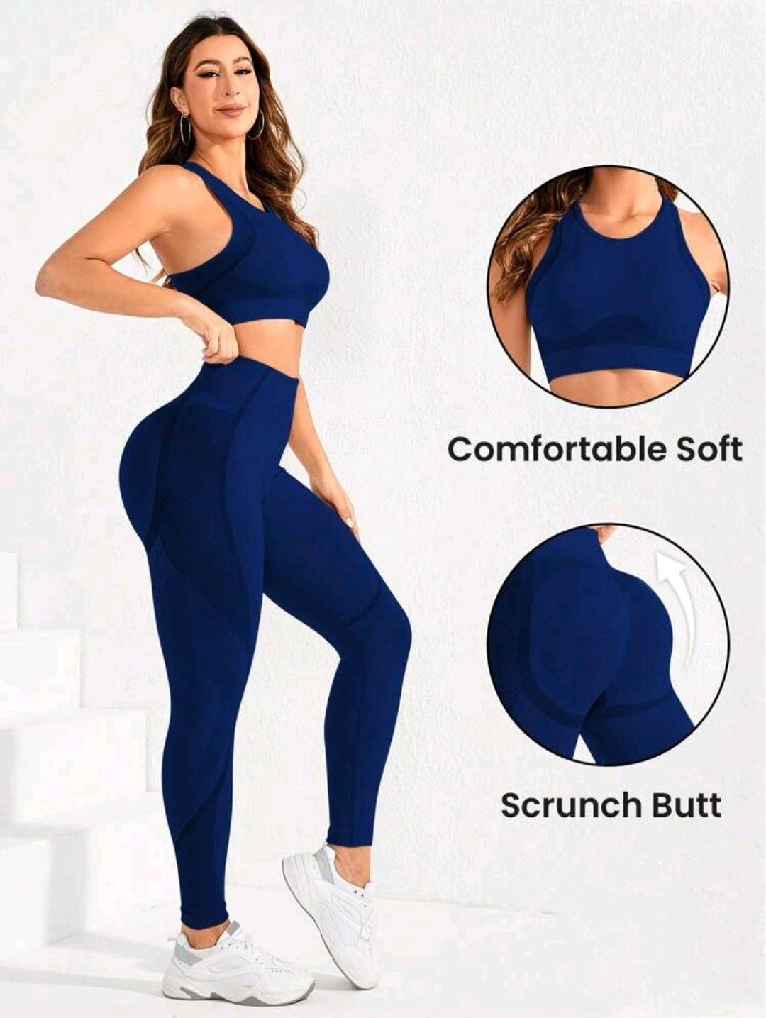 SS118 Conjunto navy blue plain (solo legging disponible)