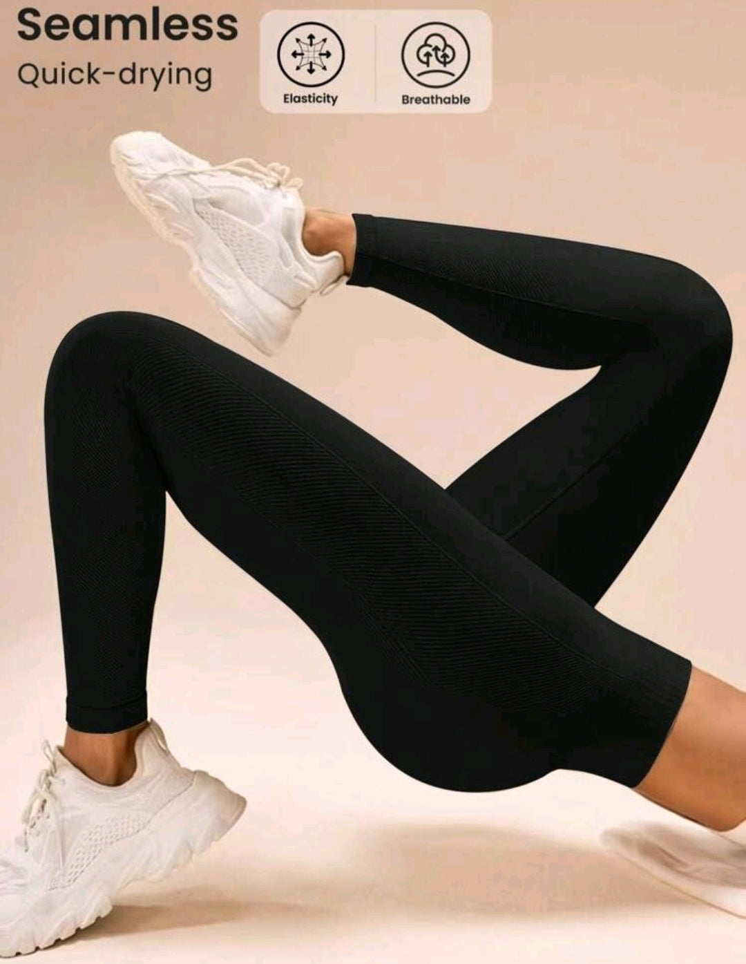 L140 Legging negro levanta glúteos