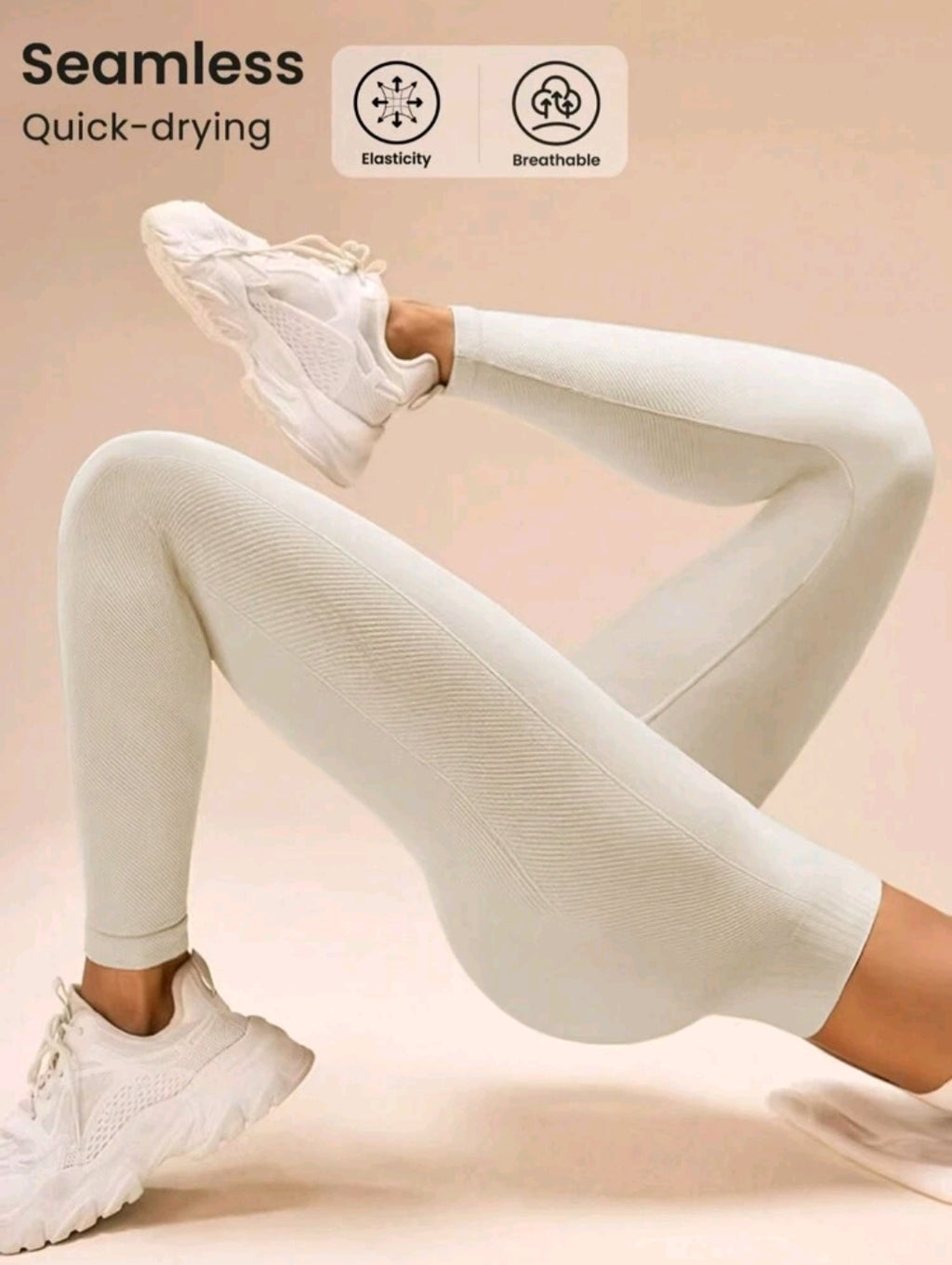 L137 Legging blanco levanta glúteos