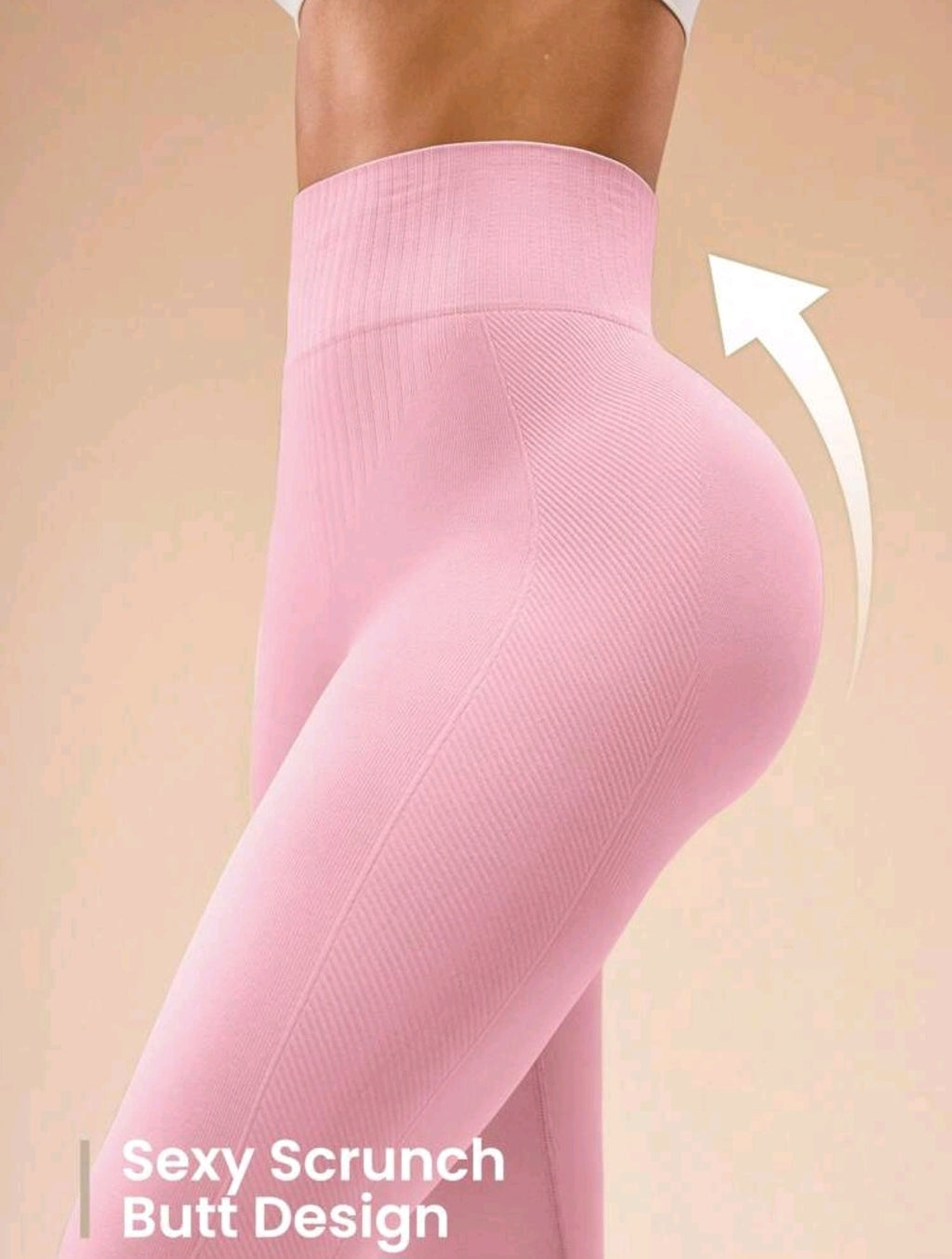 L138 Legging rosado levanta glúteos