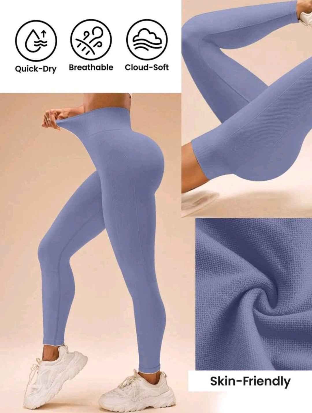 L168 Legging lila levanta glúteos