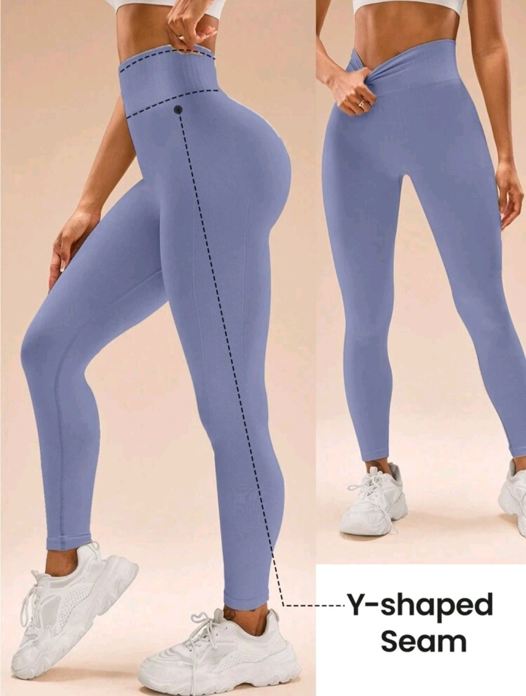 L168 Legging lila levanta glúteos