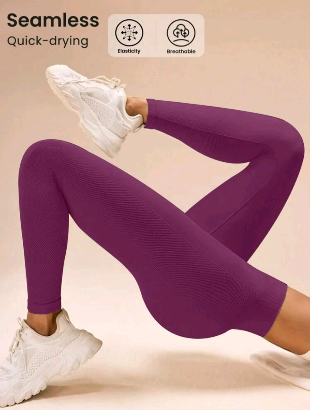 L169 Legging red violet levanta glúteos