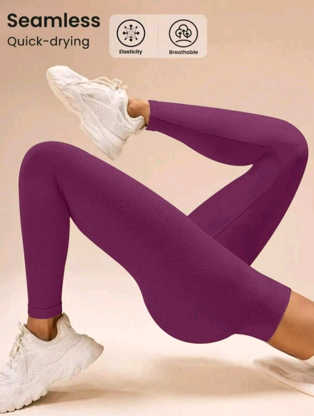 L169 Legging red violet levanta glúteos