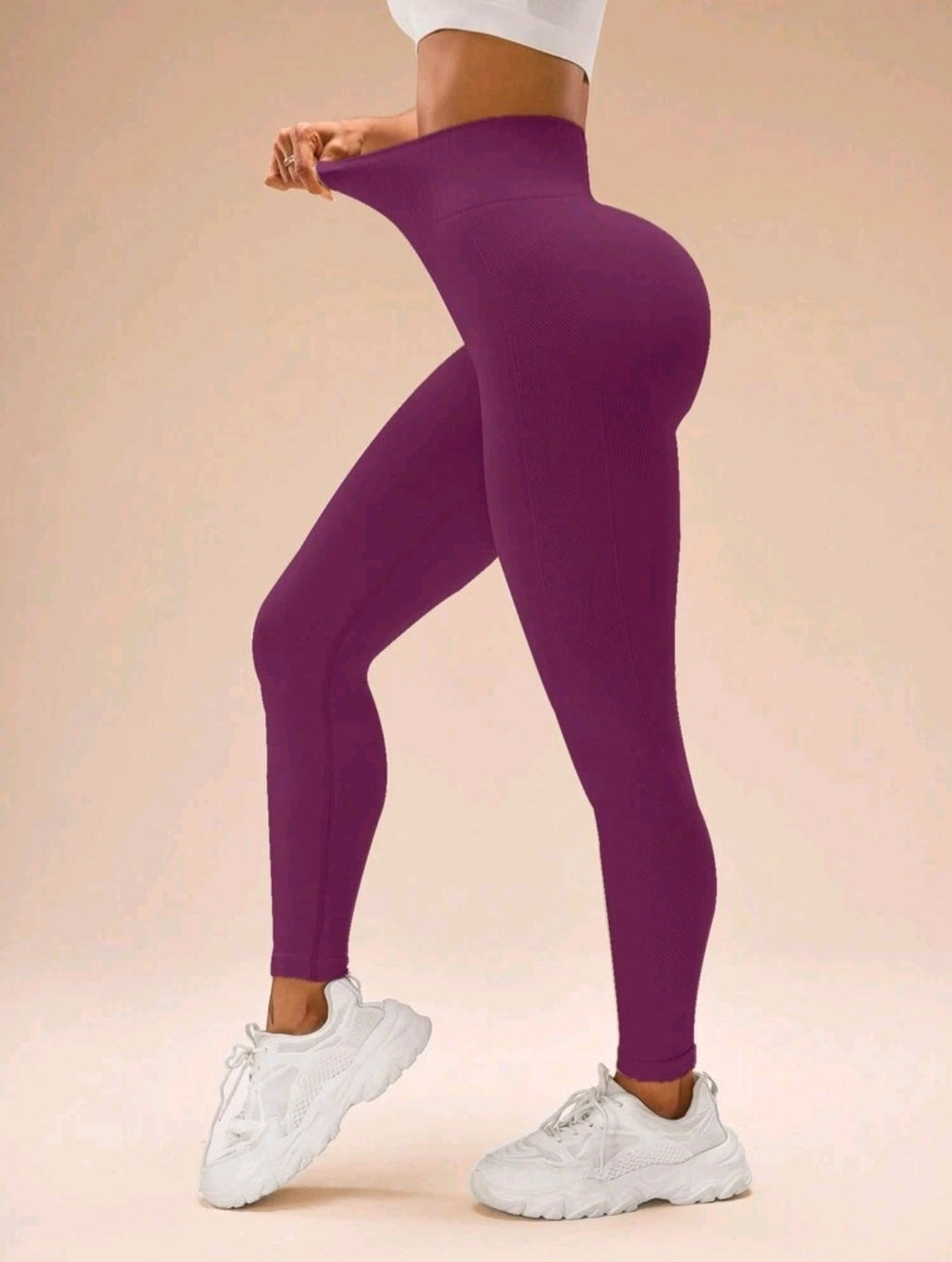 L169 Legging red violet levanta glúteos