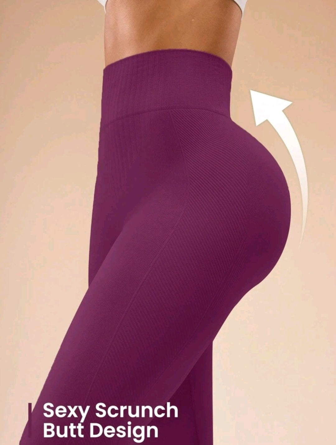 L169 Legging red violet levanta glúteos