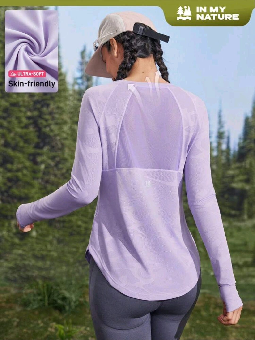 C155 Camisa manga larga lila
