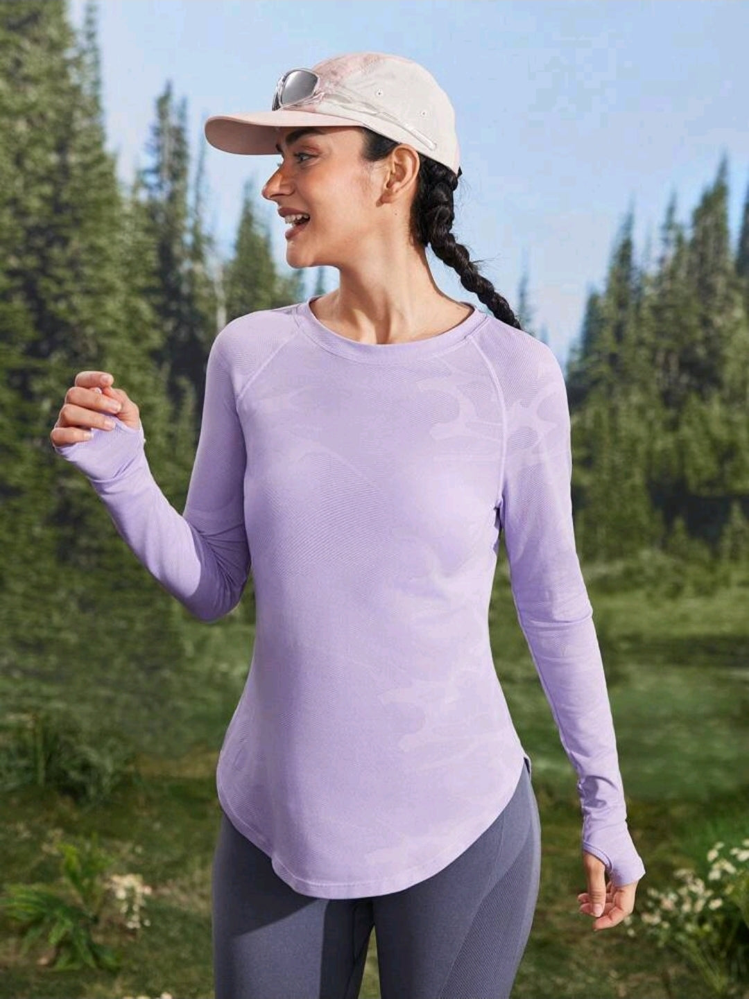 C155 Camisa manga larga lila