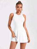 SS137 Enterizo falda blanco