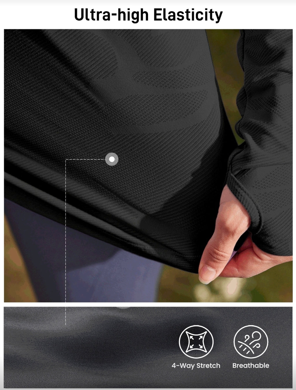 C150 Camisa manga larga negra