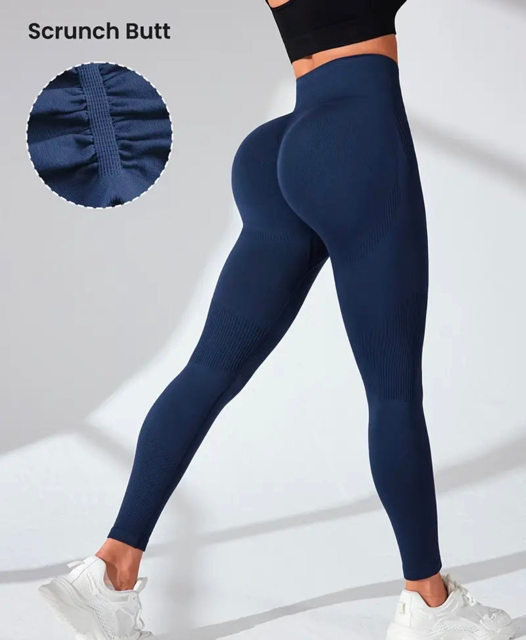 L174 Legging azul plain