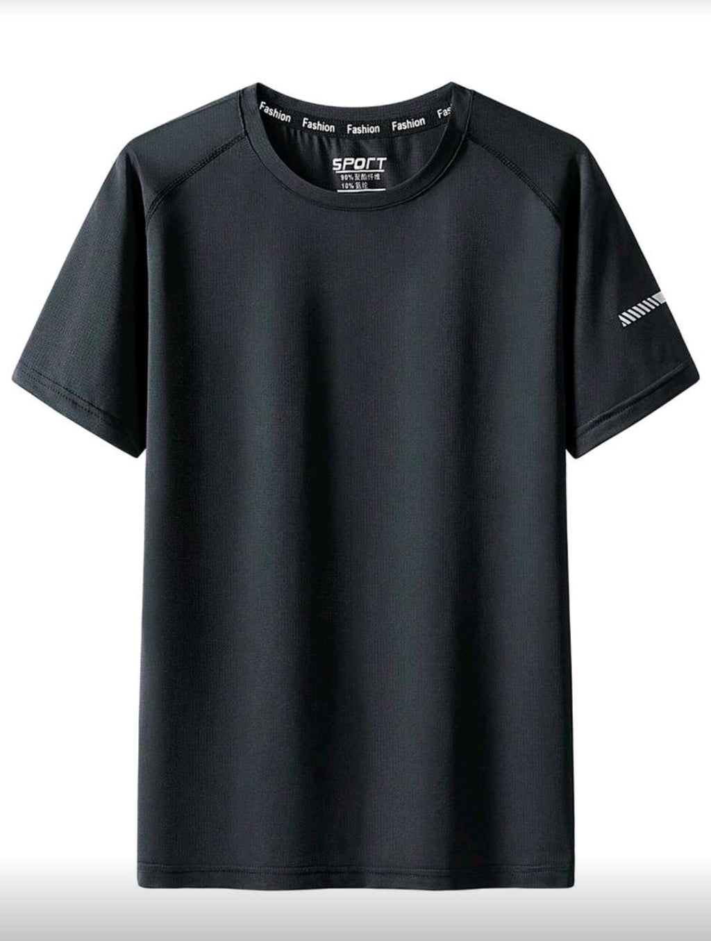 C148 Camisa deportiva negra plain