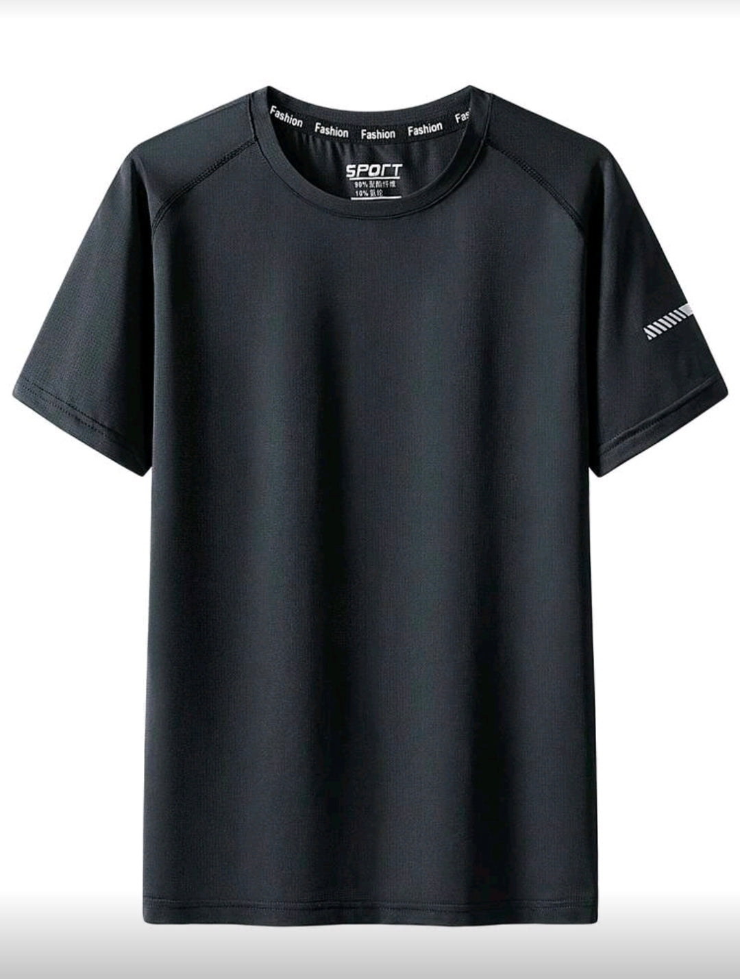 C148 Camisa deportiva negra plain