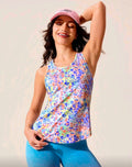 C147 Camisa multicolor escotada de puntitos