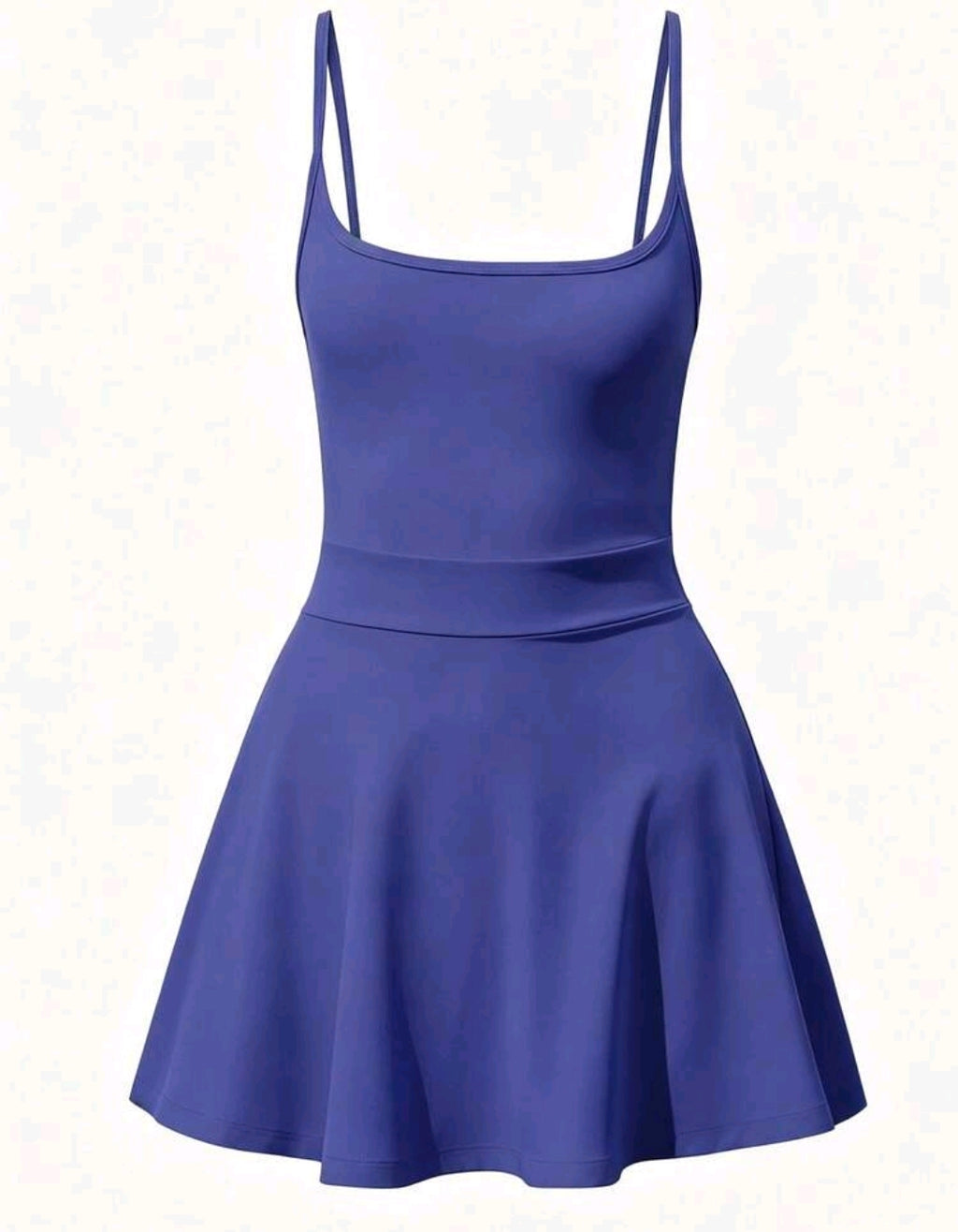 SS166 Enterizo de falda azul lila plain