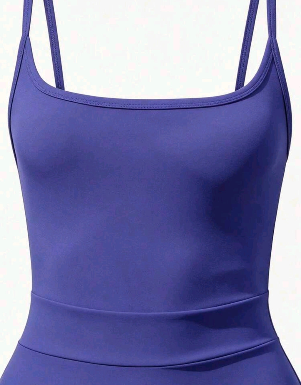 SS166 Enterizo de falda azul lila plain