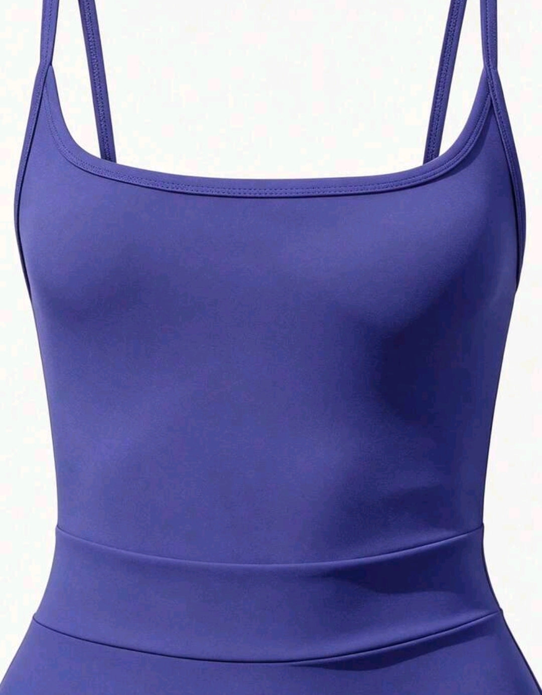 SS166 Enterizo de falda azul lila plain