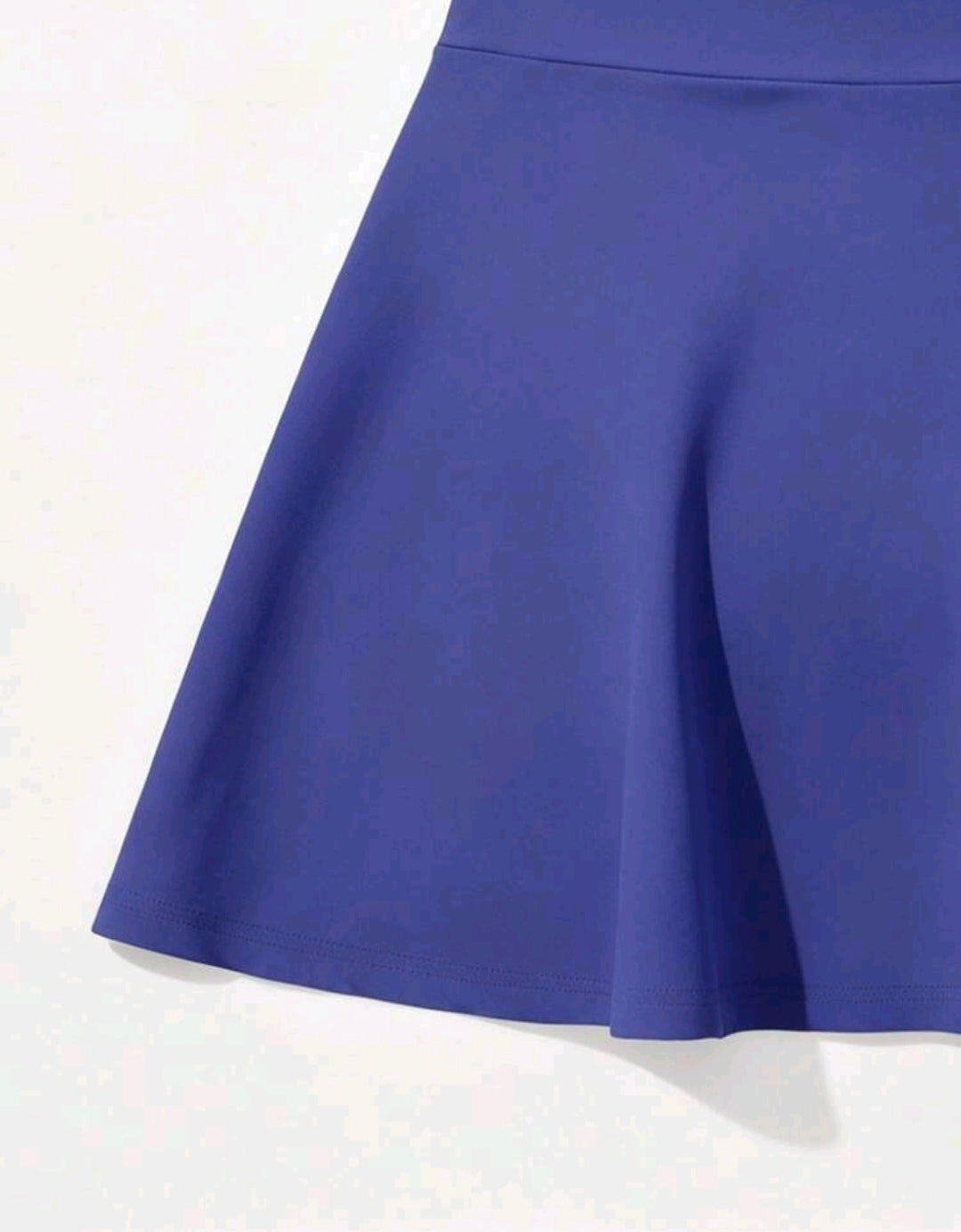 SS166 Enterizo de falda azul lila plain