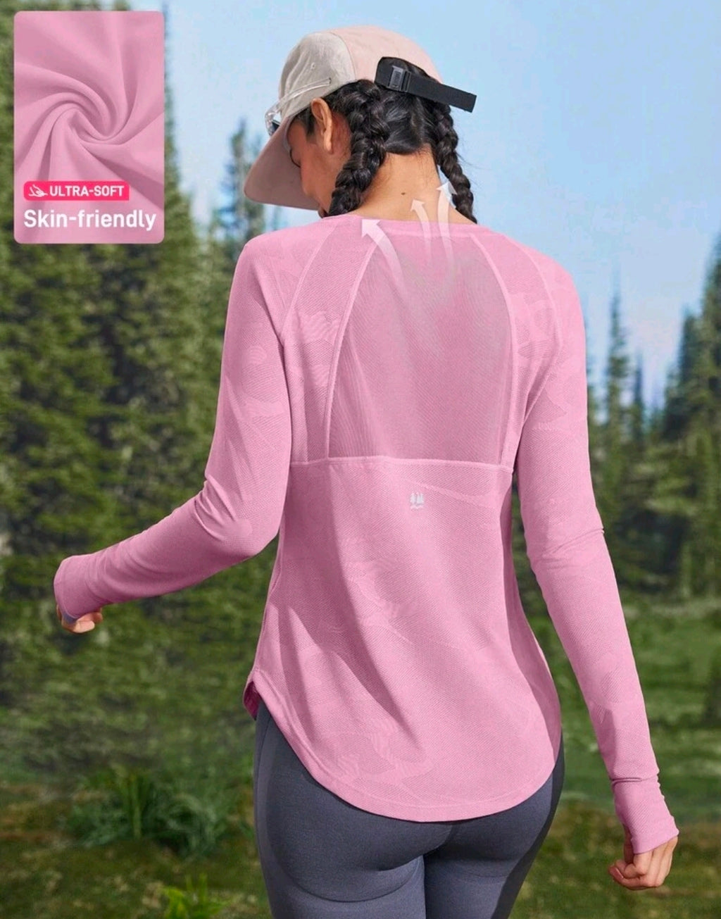 C152 Camisa manga larga rosada