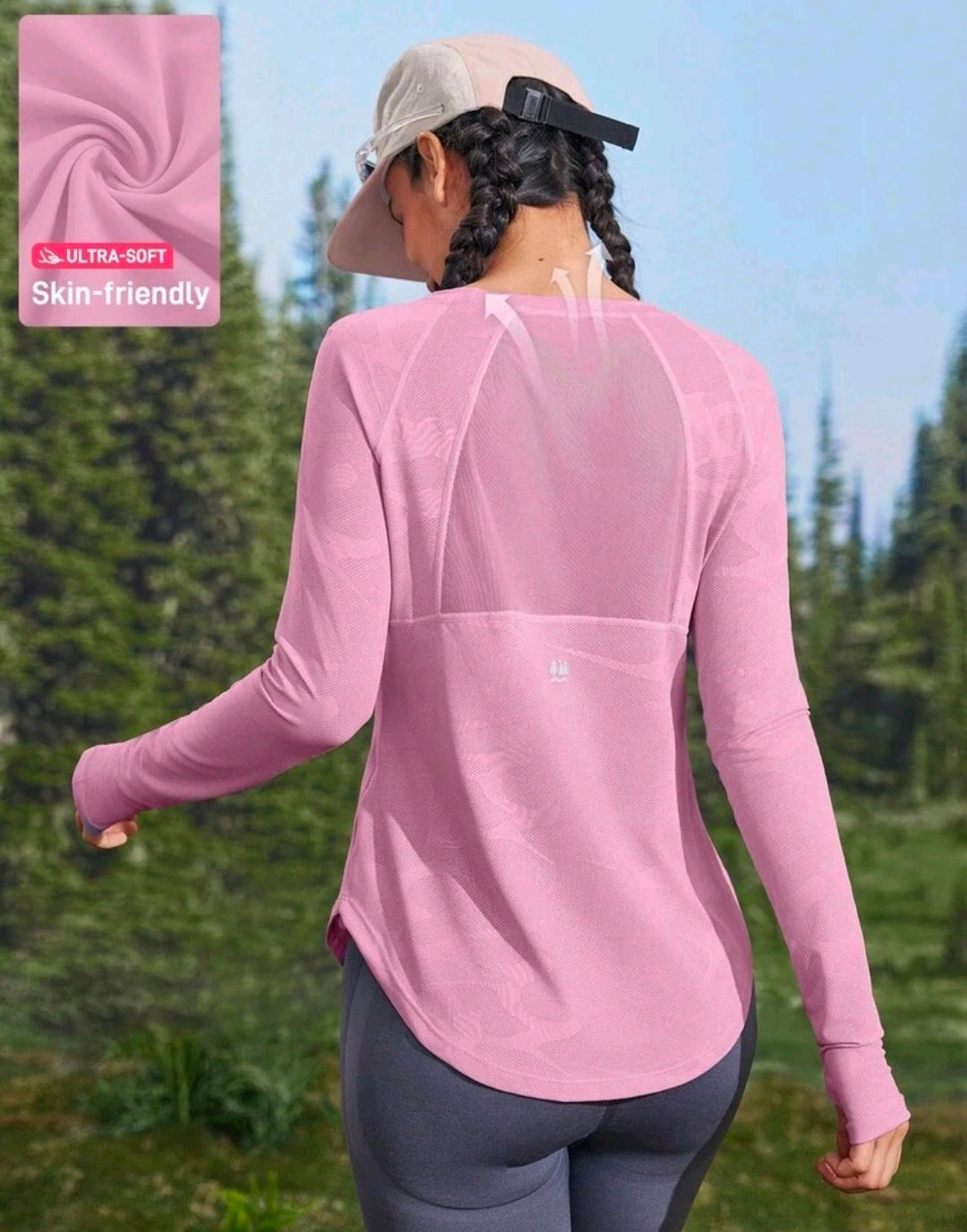 C152 Camisa manga larga rosada