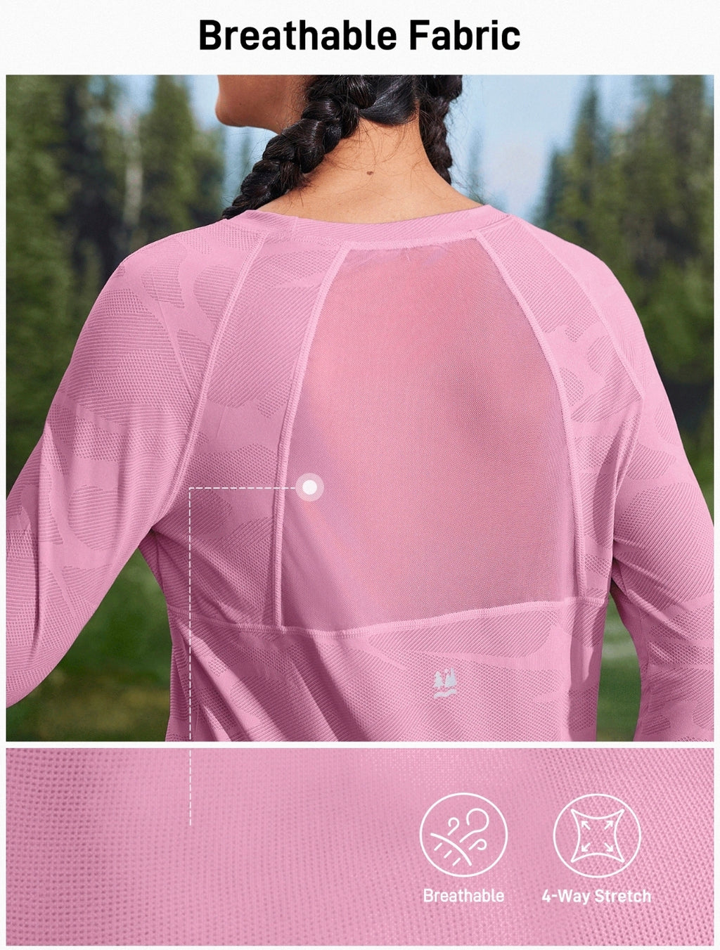 C152 Camisa manga larga rosada