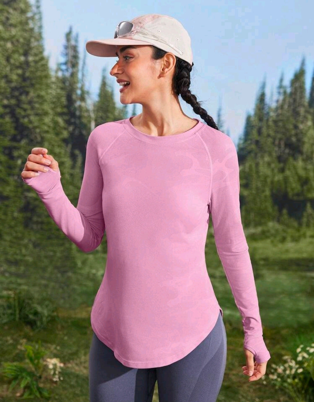 C152 Camisa manga larga rosada
