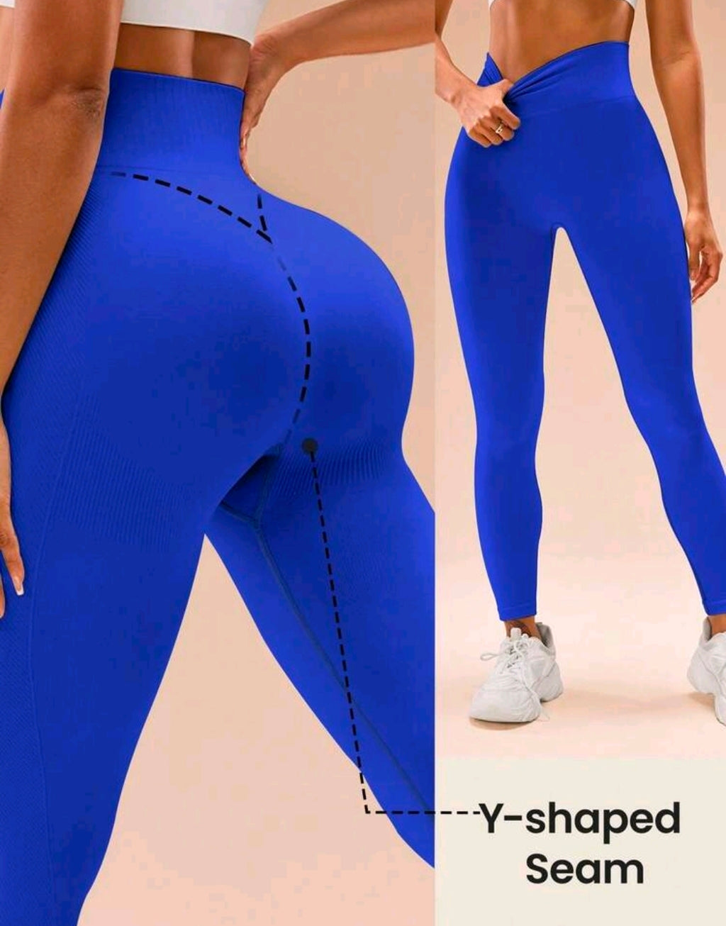 L192 Legging azul eléctrico levanta glúteos