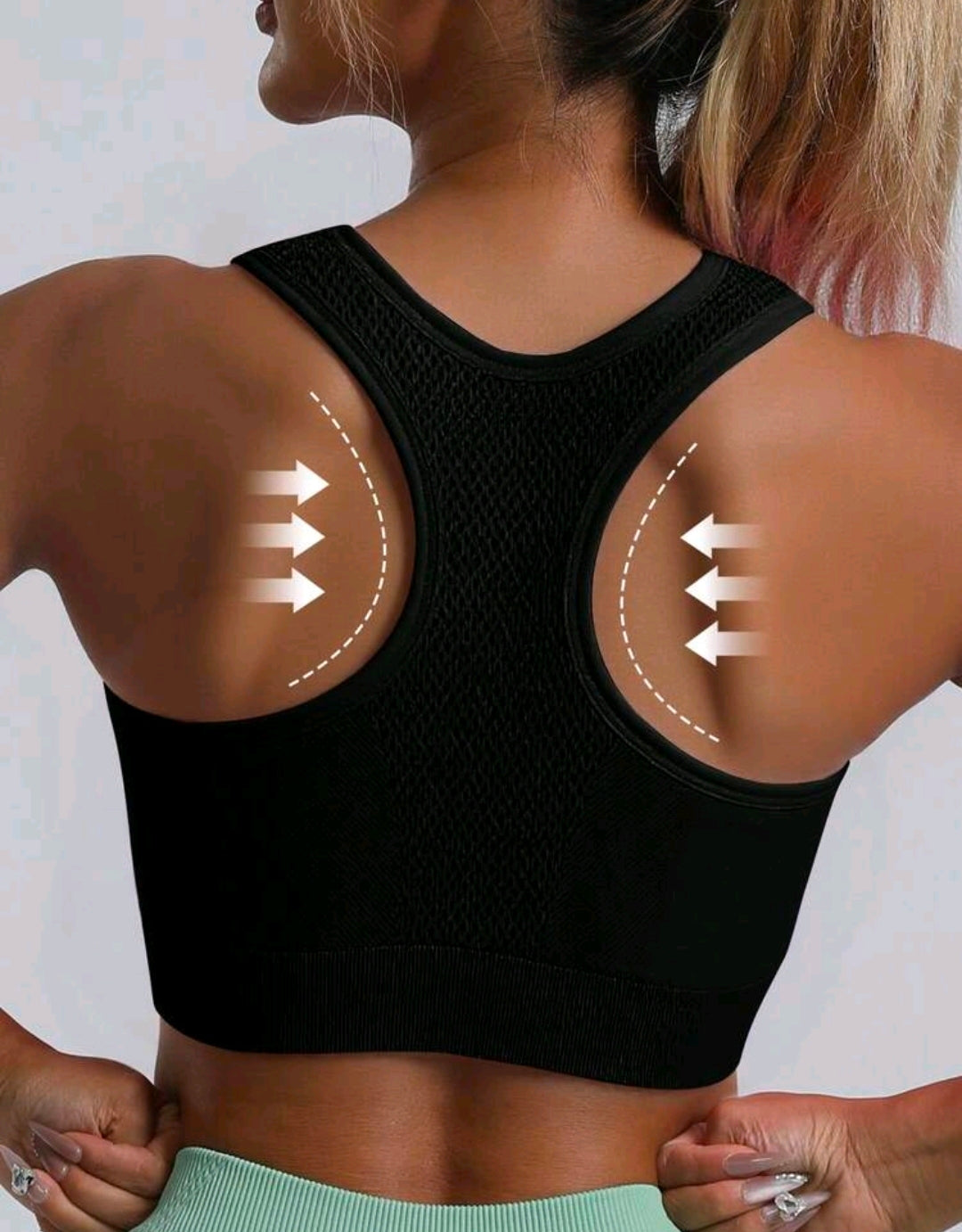 T108 Sportbra negro plain