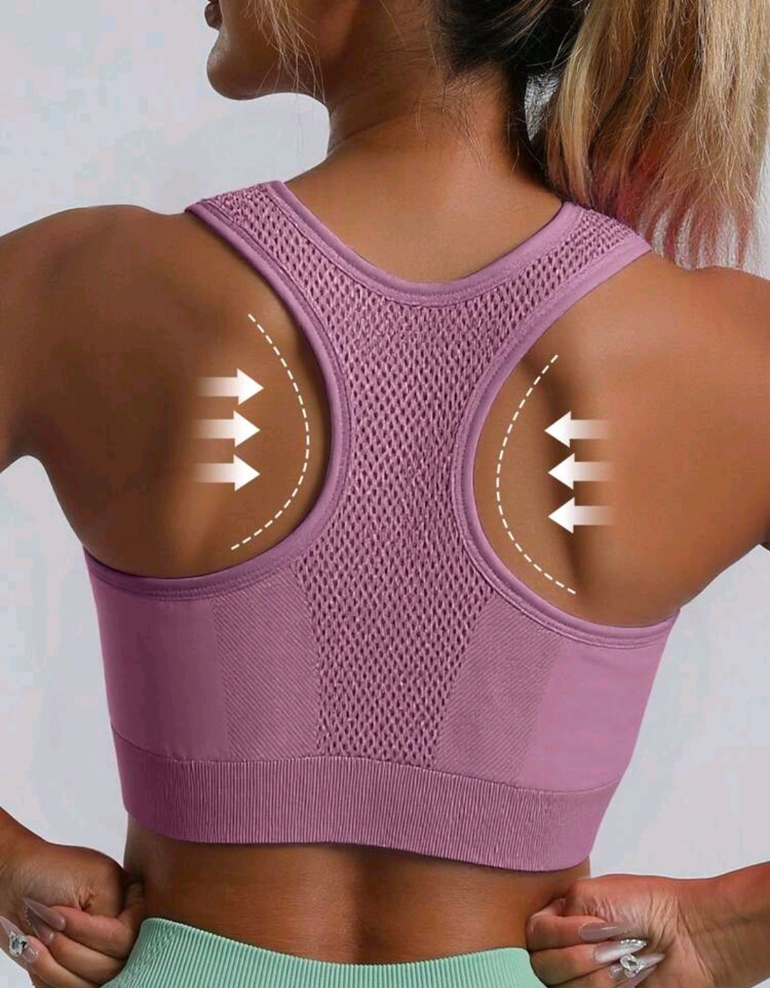 T110 Sportbra lila plain