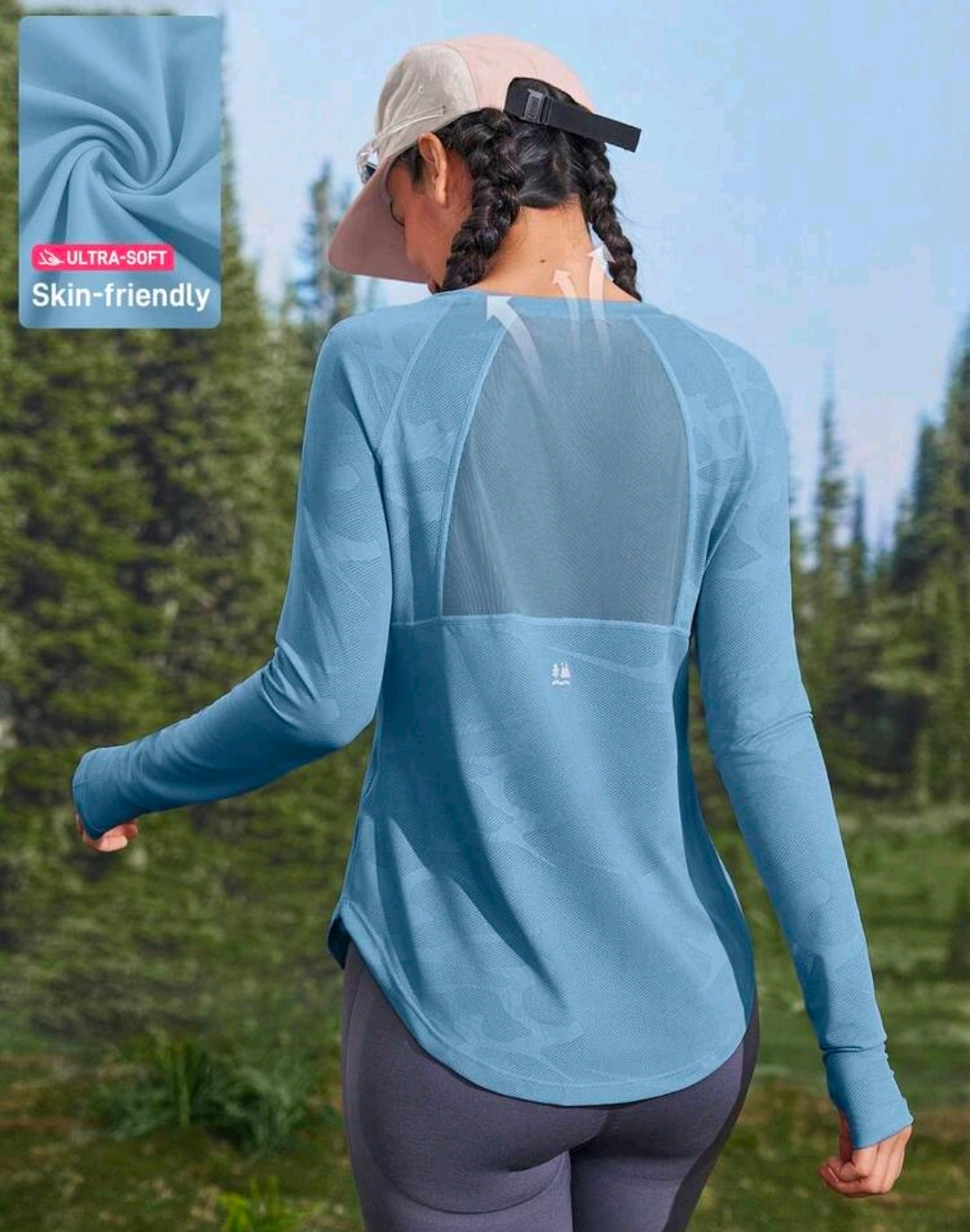 C153 Camisa manga larga azul celeste