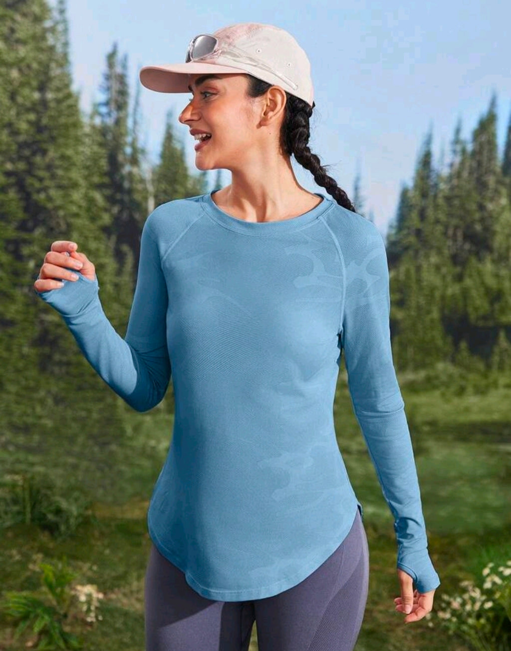 C153 Camisa manga larga azul celeste