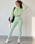 SS161 Conjunto verde de 2 piezas (jacket + legging)